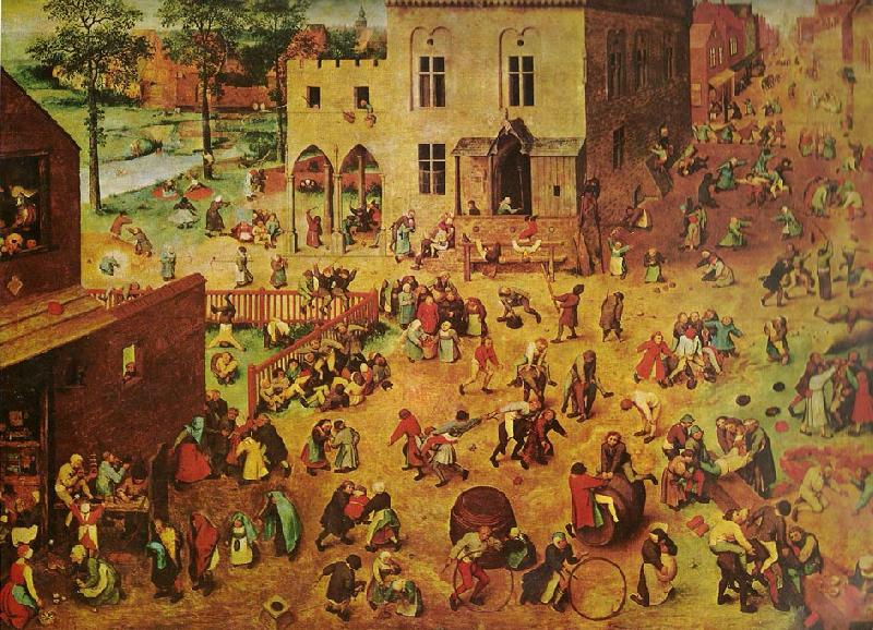 Pieter Bruegel barnens lekar. oil painting image